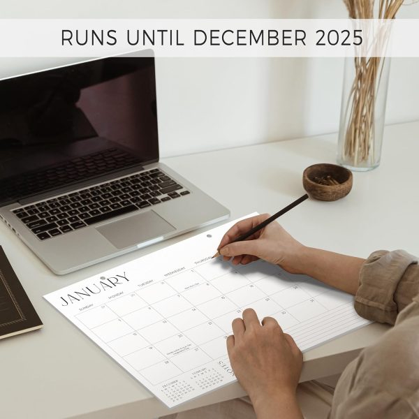 Aesthetic Desk Calendar 2024-2025 - Runs from August 2024 until June 2026 - Beautiful Small Flip Desktop Calendar for Easy Organizing - Image 2