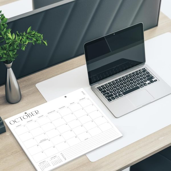 Aesthetic Desk Calendar 2024-2025 - Runs from August 2024 until June 2026 - Beautiful Small Flip Desktop Calendar for Easy Organizing - Image 5